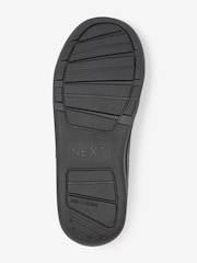 Black Extra Wide Fit (H) Elastic Lace School Trainers - Image 6 of 10