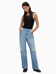 AllSaints Black Rina Tank Top - Image 3 of 7