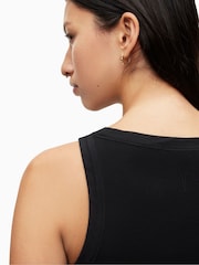 AllSaints Black Rina Tank Top - Image 6 of 7