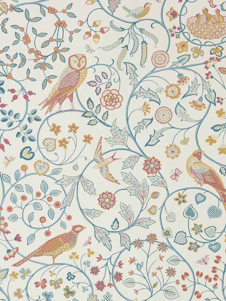 Morris & Co. Blue Newill 10.05M Wallpaper - Image 1 of 1
