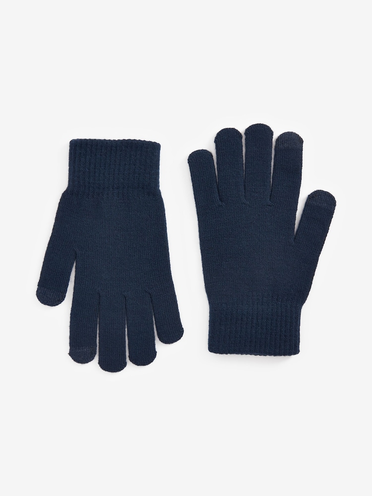Navy/Red Magic Touchscreen Gloves 2 Pack - Image 2 of 3