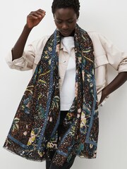 Animal/Floral Foil Lightweight Scarf - Image 2 of 5