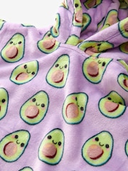 Purple Avocado Character Hooded Blanket (3-16yrs) - Image 3 of 3