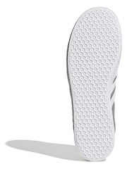 adidas Originals Grey Gazelle Trainers - Image 9 of 14