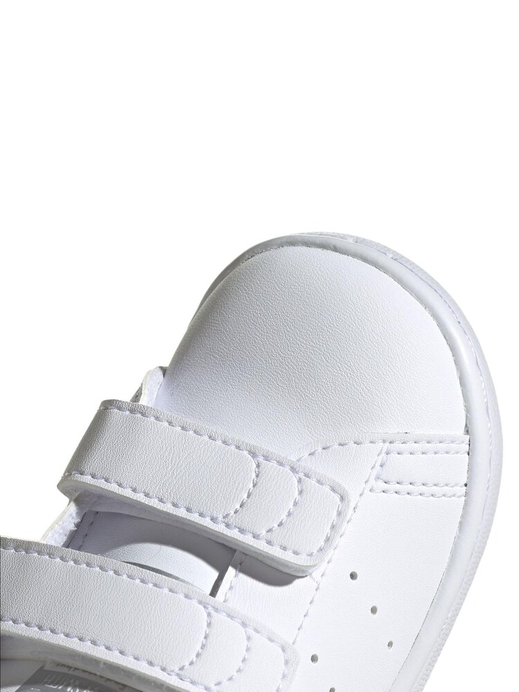 adidas Originals Infant Stan Smith White Strap Close Trainers - Image 7 of 9
