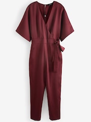 Brown Satin Jumpsuit - Image 5 of 5