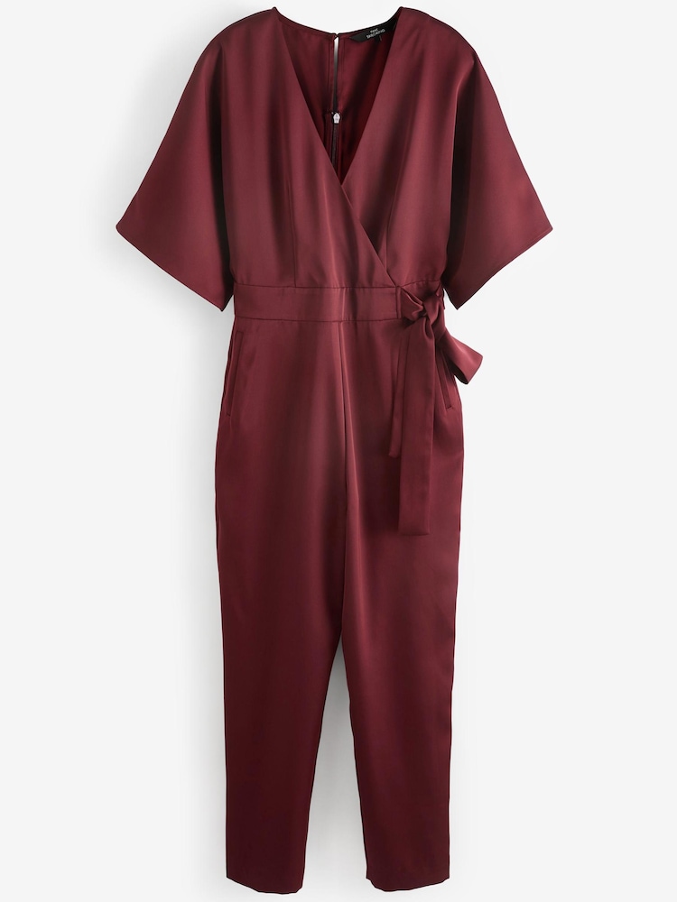 Brown Satin Jumpsuit - Image 5 of 5
