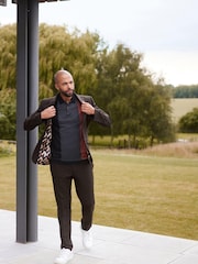 Brown Skinny Fit Motion Flex Stretch Suit: Jacket - Image 2 of 10