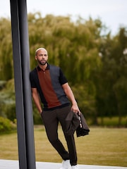 Brown Skinny Fit Motion Flex Stretch Suit: Jacket - Image 3 of 10