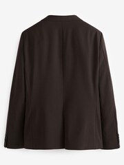 Brown Skinny Fit Motion Flex Stretch Suit: Jacket - Image 6 of 10