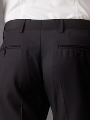 Black Signature Cerruti 100% Wool Tuxedo Suit: Trousers - Image 5 of 9