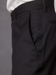 Black Signature Cerruti 100% Wool Tuxedo Suit: Trousers - Image 7 of 9