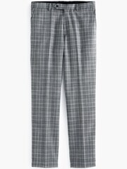 Grey Regular Fit Check Suit: Trousers - Image 4 of 6