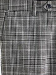 Grey Regular Fit Check Suit: Trousers - Image 6 of 6