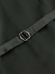 Olive Green Motion Flex Stretch Suit: Waistcoat - Image 8 of 10