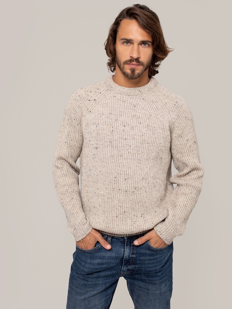 Celtic & Co. Mens Fishermans Ribbed Jumper - Image 1 of 5 Celtic & Co. Mens Fishermans Ribbed Jumper - Image 1 of 5