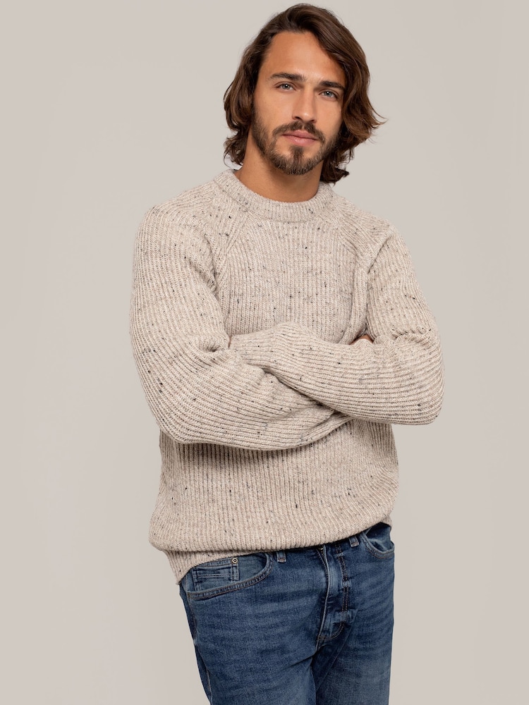 Celtic & Co. Mens Fishermans Ribbed Jumper - Image 2 of 5 Celtic & Co. Mens Fishermans Ribbed Jumper - Image 2 of 5