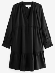 Schwarz - Kleid im Stufenlook (Umstandsmode) - Bild 5 von 5