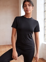 Black Active Sports Short Sleeved T-shirt - Image 2 of 8