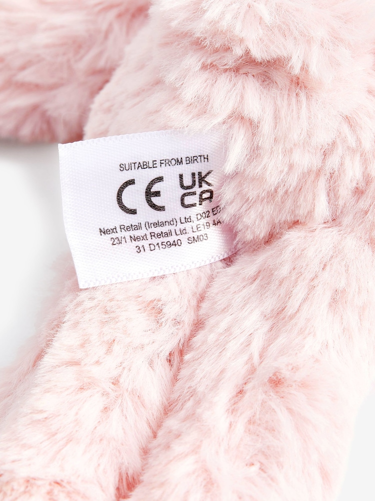 Pink Bunny Soft Plush Toy - Image 4 of 4