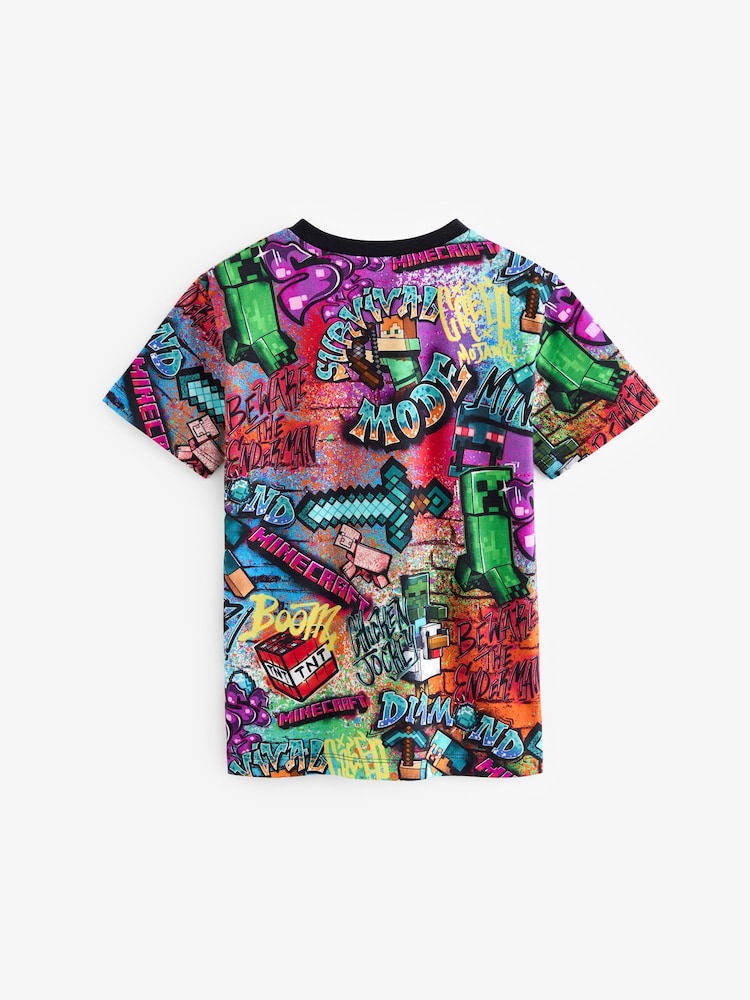 Graffiti Licensed Minecraft T-Shirt (3-16yrs) - Image 2 of 3
