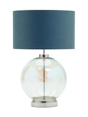 BHS Silver Large Glass Table Lamp - Image 5 of 5