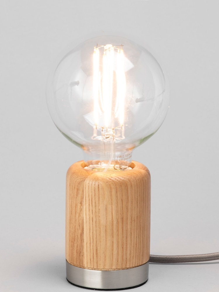 BHS Brown Theo Ash Table Lamp - Image 2 of 4 BHS Brown Theo Ash Table Lamp - Image 2 of 4