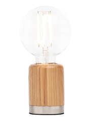 BHS Brown Theo Ash Table Lamp - Image 3 of 4