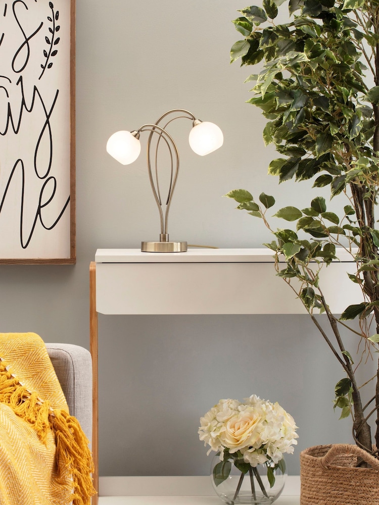 BHS Brass Soni Table Lamp - Image 1 of 4