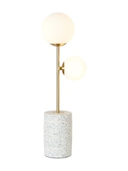 BHS White Forella Terrazzo Table Lamp - Image 6 of 7