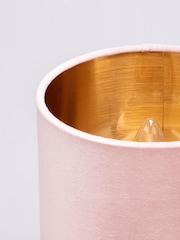 BHS Pink Velvet Table Lamp - Image 3 of 5