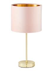 BHS Pink Velvet Table Lamp - Image 4 of 5