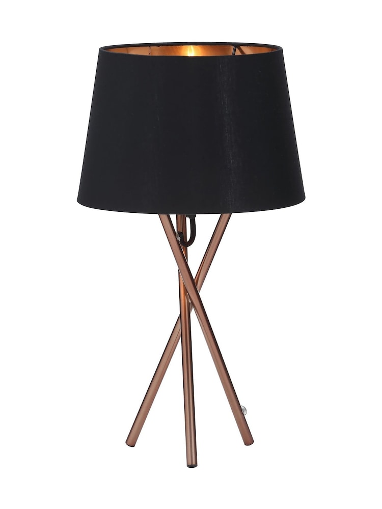 BHS Copper Drey Table Lamp - Image 2 of 5