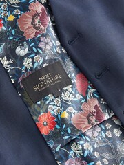 Navy Blue Signature Cerruti 100% Wool Sharkskin Suit Waistcoat - Image 7 of 10