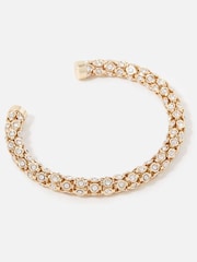 Accessorize Gold Tone Pastel Pop Crystal Cuff Earrings - Image 1 of 2