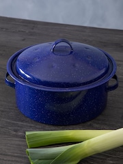Essentials by Premier Blue Round Self Basting Roaster - Image 1 of 4