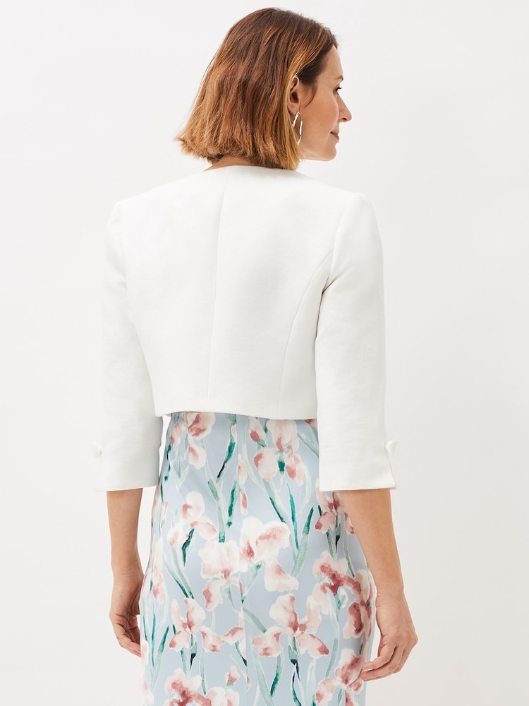 Phase Eight Cream Zoelle Bow Detail Jacket - Image 2 of 6