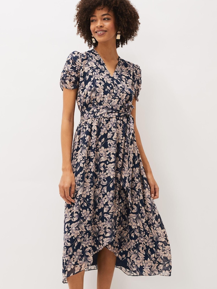 Phase Eight Zendaya Blue Floral Dress - Image 1 of 7