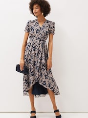 Phase Eight Zendaya Blue Floral Dress - Image 2 of 7