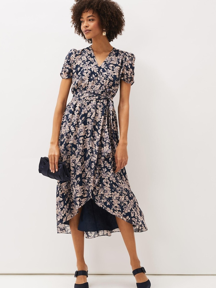 Phase Eight Zendaya Blue Floral Dress - Image 2 of 7