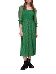 Присборенное платье в клеточку Whistles Lottie - Изображение 1 из 3