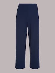 Whistles Blue Camilla Wide Leg Trousers - Image 5 of 5