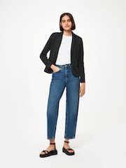 Whistles Grey Slim Jersey Jacket - Image 3 of 5