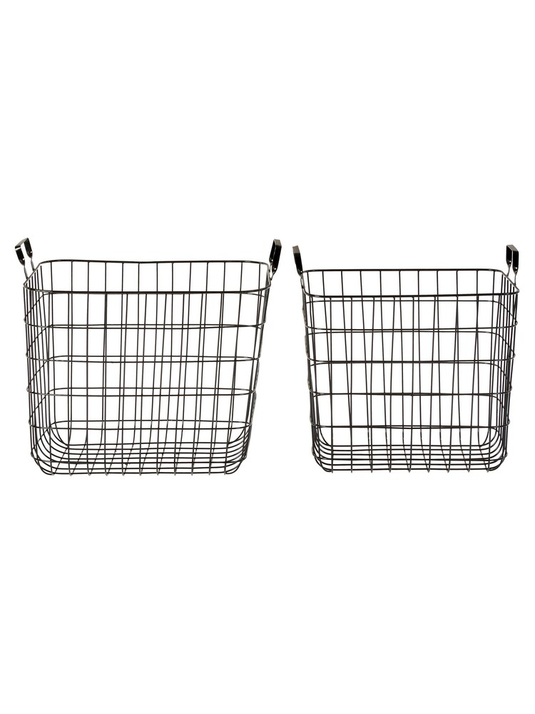 Essentials by Premier Black Black Wire Storage Baskets - Image 2 of 4