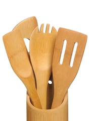 Maison by Premier Natural Kyoto Kitchen Tool Set 6 Utensils Holder - Image 3 of 4