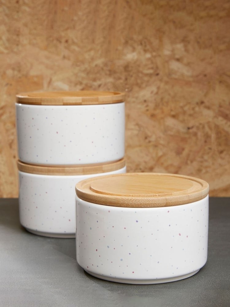 Interiors by Premier Natural Fenwick Stackable Canisters - Image 2 of 4 Interiors by Premier Natural Fenwick Stackable Canisters - Image 2 of 4