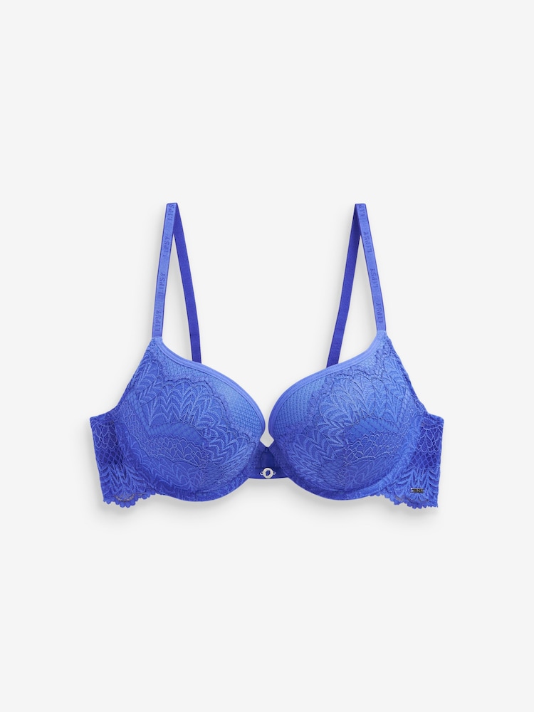 Lipsy Glamour Lace Padded Balcony Bra - Image 5 of 5
