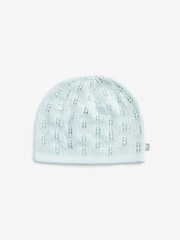 The Little Tailor Cotton Pointelle Knitted Baby Hat - Image 1 of 2