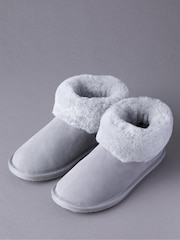 Lakeland Leather Light Grey Ladies Sheepskin Boots Slippers - Image 1 of 5