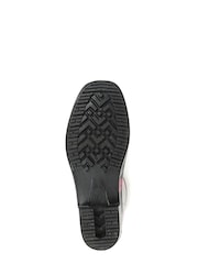 Pavers Ladies Black Floral Print Wellies Ankle Boots - Image 4 of 6